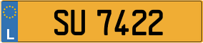 Trailer License Plate